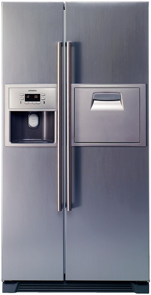 Siemens KA60NA40 freestanding 504L Silver side-by-side refrigerator