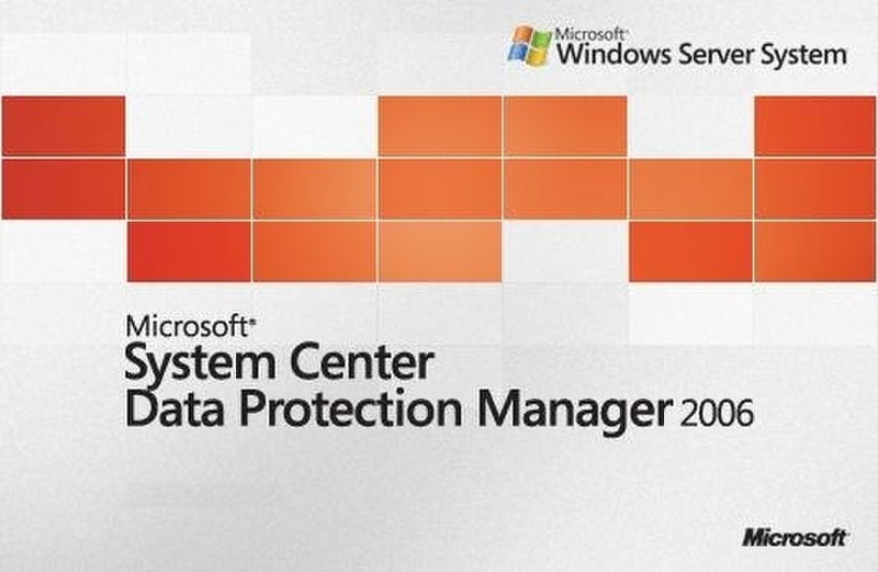 Microsoft Data Protection Manager 2006, Disk Kit (SP), MVL CD MLF