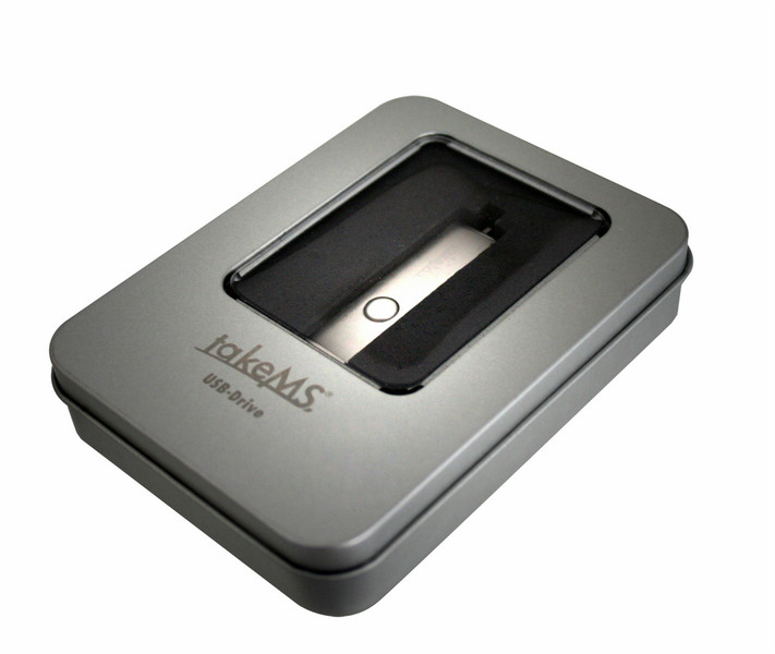 takeMS 2GB MEM-Drive Mini Metal 2GB USB 2.0 Typ A Silber USB-Stick