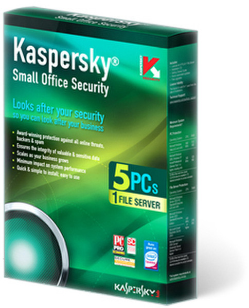 Kaspersky Lab Small Office Security, WS+FS, License Pack