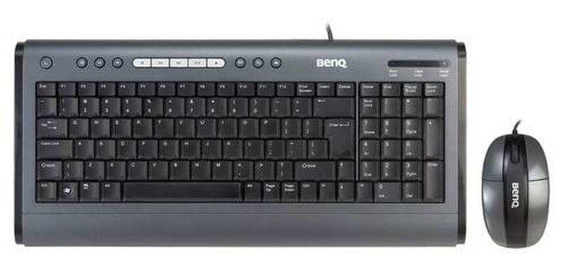 Benq I350 USB QWERTY Schwarz Tastatur