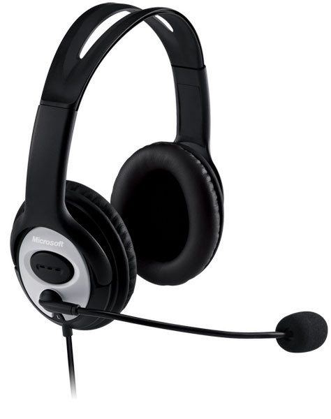 Microsoft LifeChat LX-3000 Head-band Binaural Wired Black mobile headset