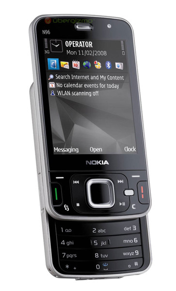 Nokia N96 Single SIM Schwarz Smartphone