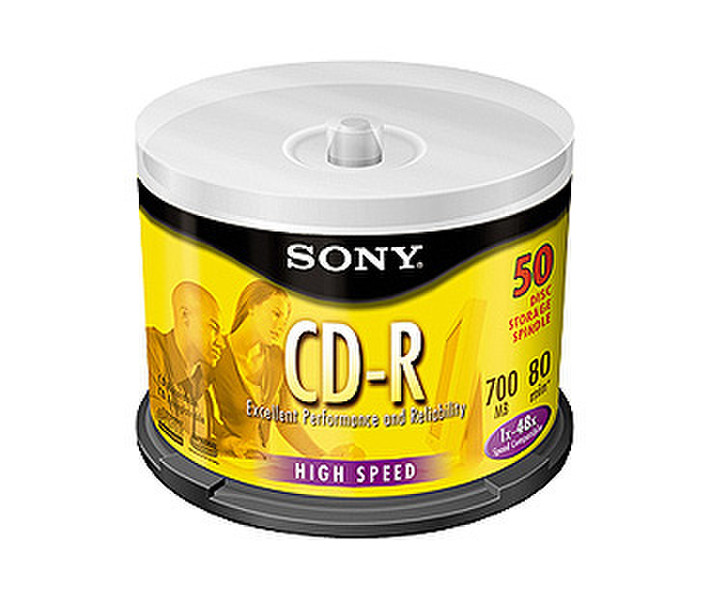 Sony CD-R Recordable, 50 Discs CD-R 700МБ 50шт