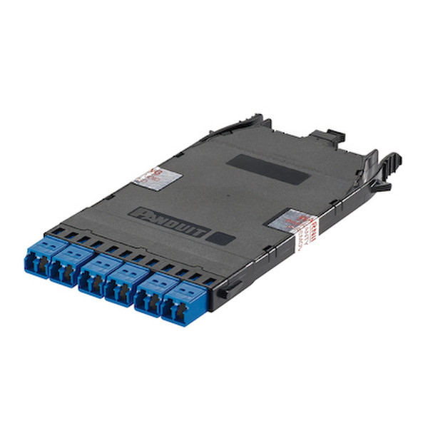 Panduit FHC9N-12-10AS LC/MPO 1шт Черный, Синий волоконно-оптический адаптер