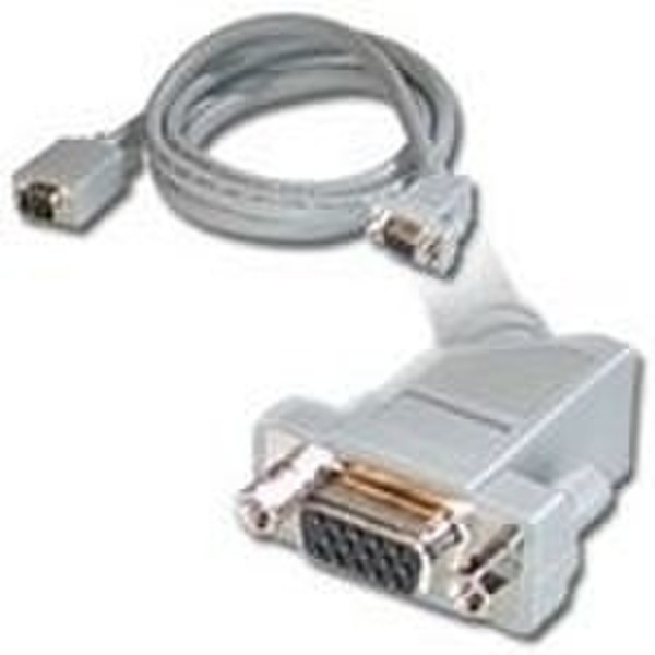 C2G 2m Monitor HD15 M/F cable 2m VGA (D-Sub) VGA (D-Sub) Grau VGA-Kabel