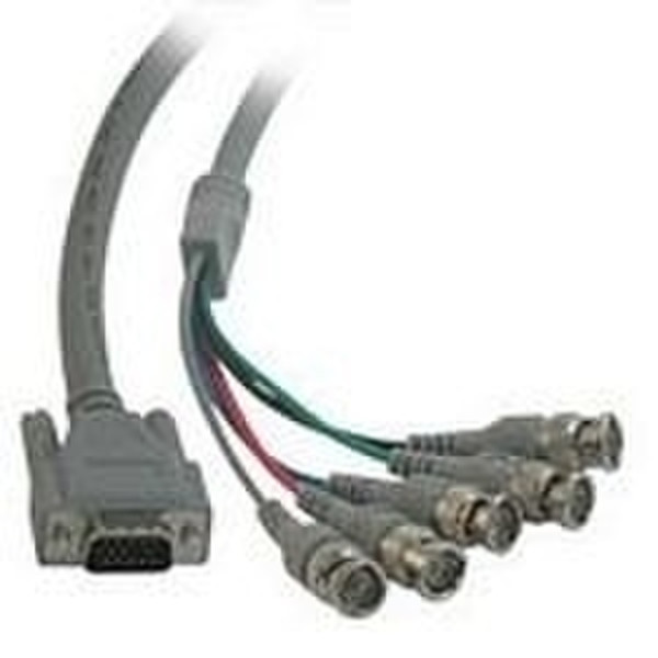 C2G Video HD15M / 5-BNC M cable 5m VGA (D-Sub) 5 x BNC Grau