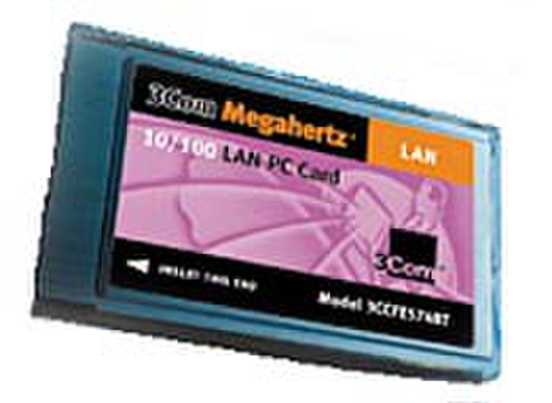 3com Megahertz® 10/100 LAN PC Card