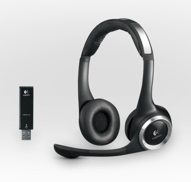 Logitech B750 Wireless Headset Стереофонический Черный гарнитура