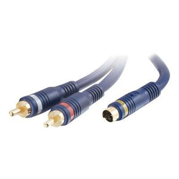 C2G 15m Velocity S-Video/RCA-Type Stereo Audio Combination Cable 15м S-Video (4-pin) S-Video (4-pin) Черный S-video кабель