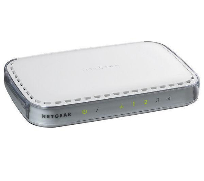 Netgear RP614 Eingebauter Ethernet-Anschluss DSL Silber, Weiß Kabelrouter