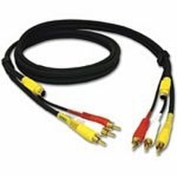 C2G 15m Value Series 4-in-1 RCA-Type/S-Video Cable 15m Black