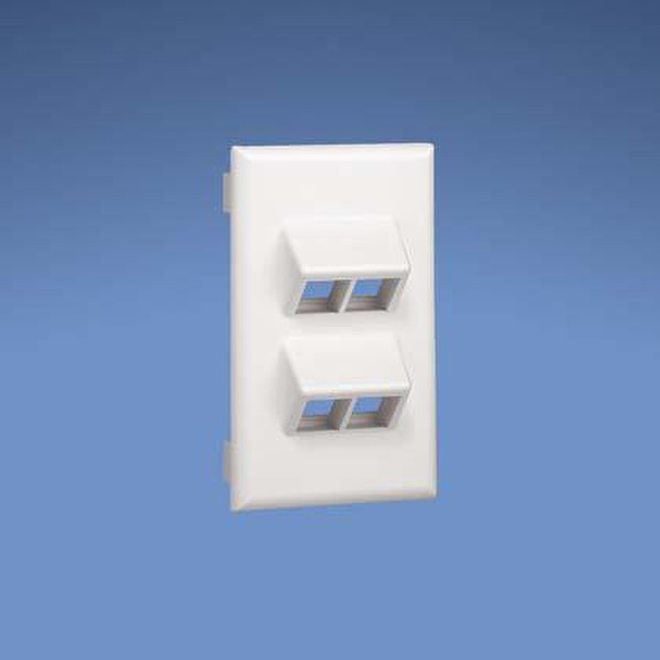 Panduit NK4VSRFWH White switch plate/outlet cover