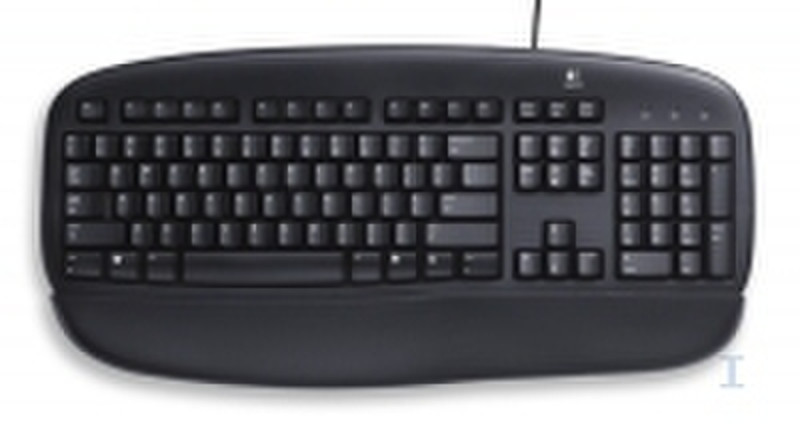 Logitech Deluxe Keyboard USB QWERTY Черный клавиатура