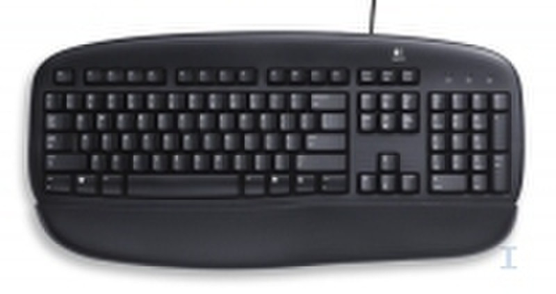 Logitech Deluxe Keyboard USB QWERTY Schwarz Tastatur