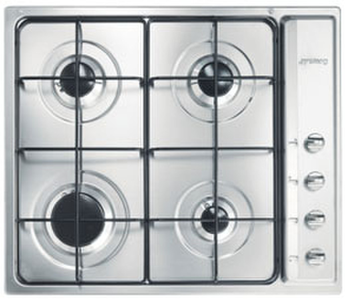 Smeg SE64SNX3 Встроенный Gas hob Нержавеющая сталь плита