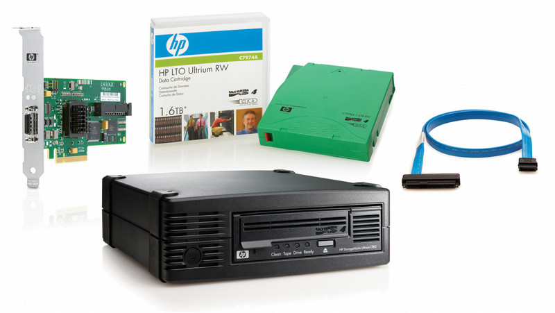 HP LTO-4 Ultrium 1760 SCSI Ext Drive/DPX SSE Upgr w/Cartridge Bundle/Biz Protect tape auto loader/library