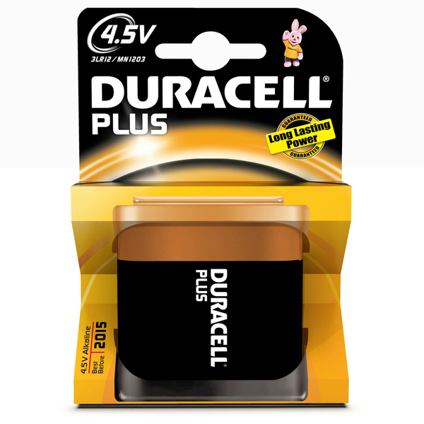 Duracell 4.5V Plus Alkali 4.5V Nicht wiederaufladbare Batterie