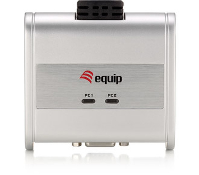 Equip Cable KVM Switch 2 Port USB & Remote Switch Silber Tastatur/Video/Maus (KVM)-Switch