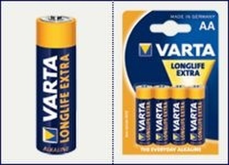 Varta Longlife Extra AA Щелочной 1.5В батарейки