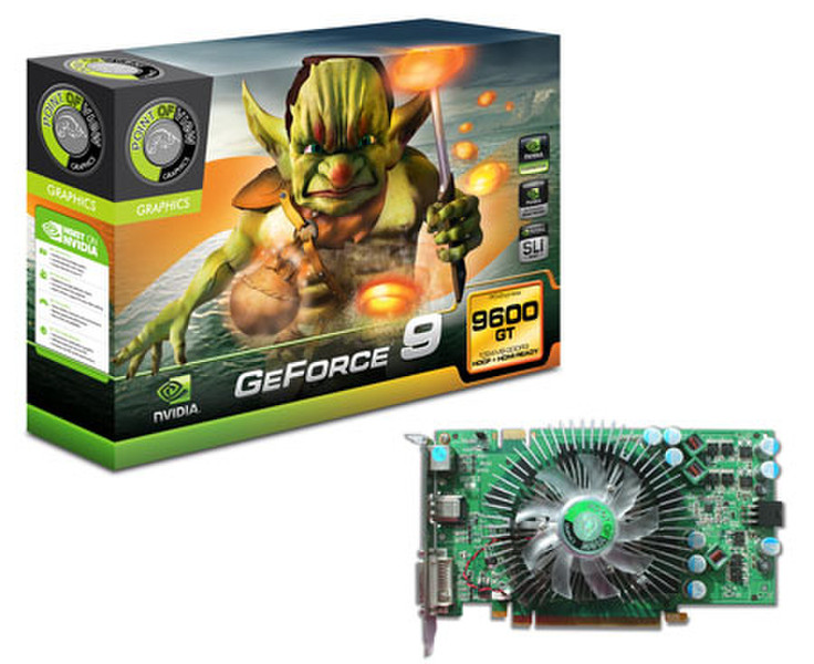 Point of View GeForce 9600GT GPU Core, 512MB GeForce 9600 GT GDDR3