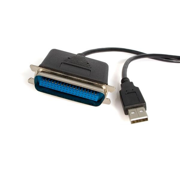 StarTech.com 10ft USB to Parallel Printer Adapter 3м Черный кабель для принтера