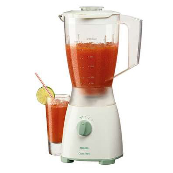 Philips Comfort blender HR 1720/06 Стационарный 1.5л Зеленый, Белый блендер