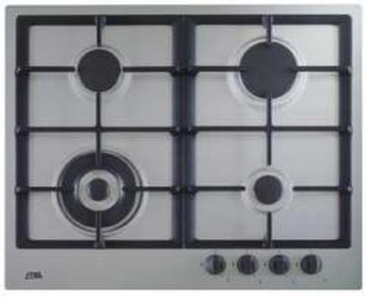 ETNA A024V Avance gas heater solo (62 cm) built-in Gas hob Silver