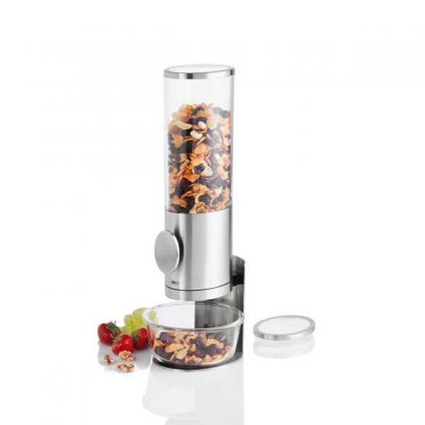 AdHoc DEPOSITO Countertop cereal dispenser 1.5L Stainless steel,Transparent