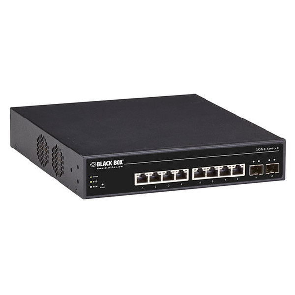 Black Box LGB5510A Managed 10G Ethernet (100/1000/10000) Black network switch