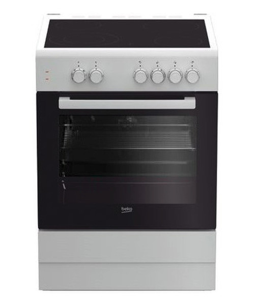 Beko FSM67010GW Freestanding Ceramic hob A White cooker