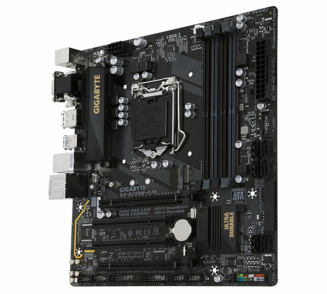 Gigabyte GA-B250M-D3H Intel B250 LGA 1151 (Socket H4) ATX motherboard