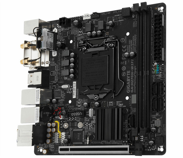 Gigabyte GA-H270N-WIFI Intel H270 LGA 1151 (Socket H4) Mini ITX motherboard