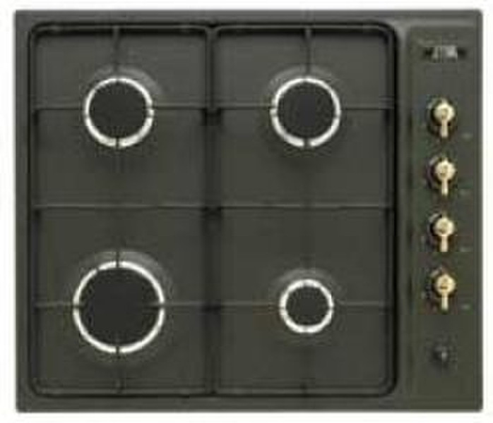 ETNA A007VC Rustique gas heater solo (58 cm) built-in Gas hob Black