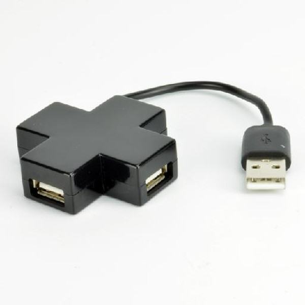 MCL USB2-MX104/N USB 2.0 480Мбит/с Черный хаб-разветвитель