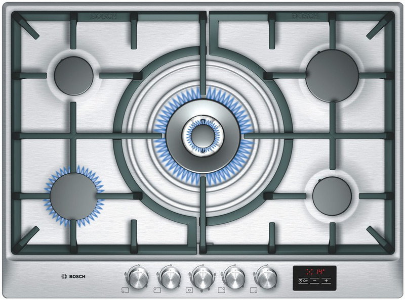 Bosch PCR715U90N Встроенный Gas hob Нержавеющая сталь плита