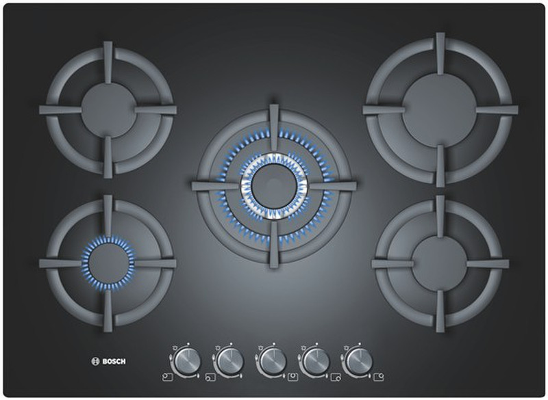 Bosch PPQ716B20N built-in Gas hob Black hob