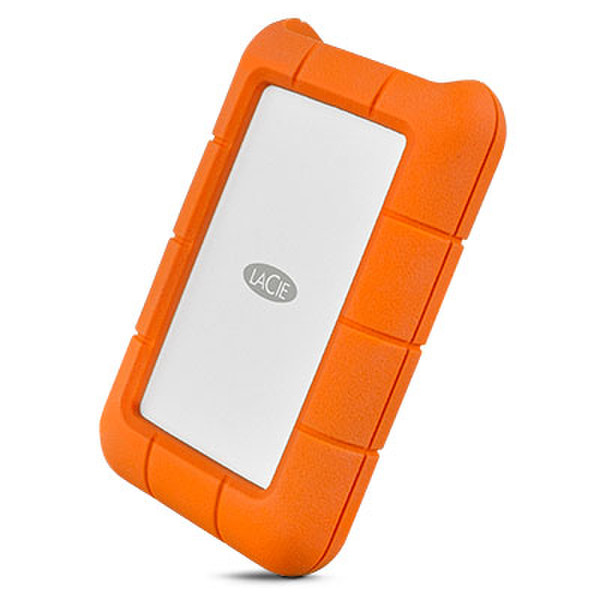 LaCie Rugged USB-C 1000GB Orange,Silver external hard drive
