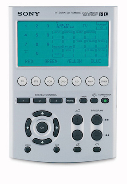 Sony Remote Control RM-AV3000T пульт дистанционного управления