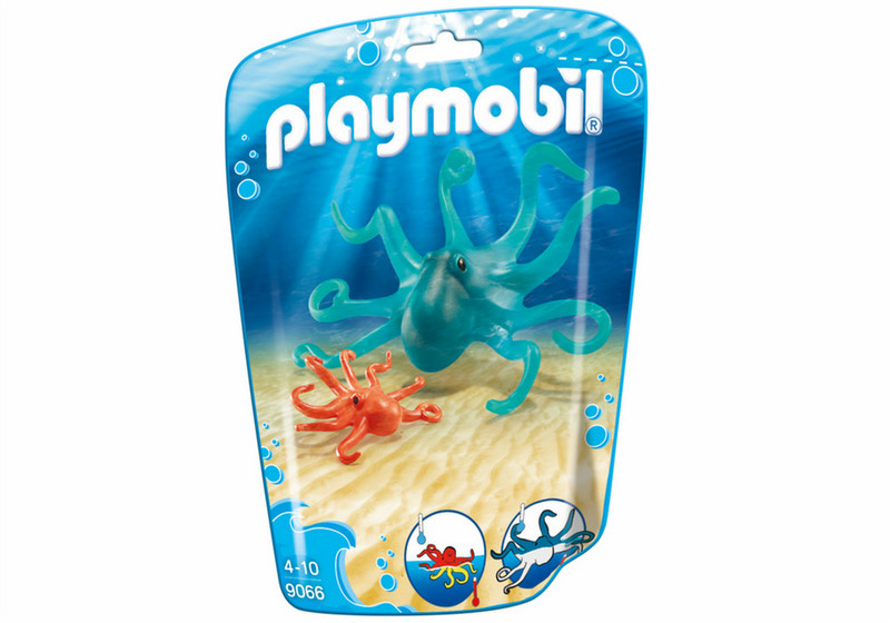 Playmobil FamilyFun 9066 Животные для ванной Синий, Красный игрушка для ванной
