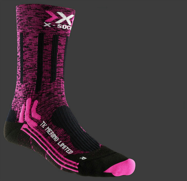 X-SOCKS Trekking Merino Limited Черный, Розовый Женский Mid-calf socks