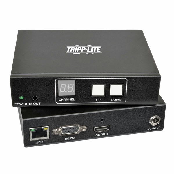 Tripp Lite B160-101-DPSI AV transmitter & receiver Черный