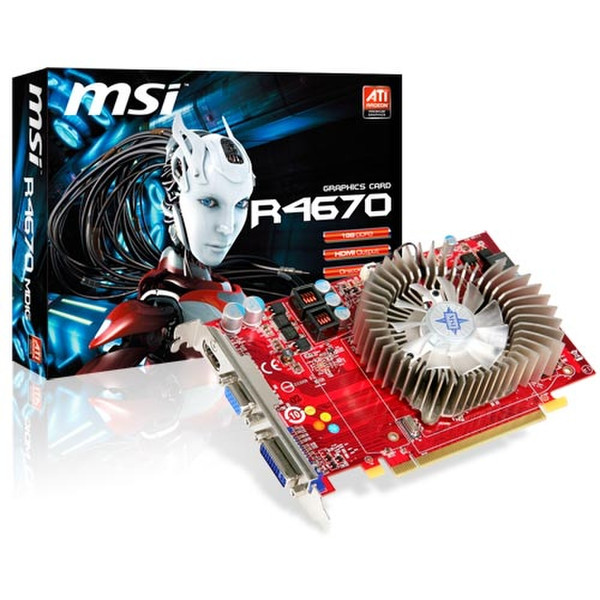 MSI R4670-MD1G 1GB GDDR3 Grafikkarte