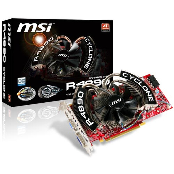 MSI R4890 CYCLONE OC 1GB GDDR5 graphics card