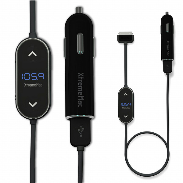 XtremeMac InCharge FM Авто Черный зарядное для мобильных устройств