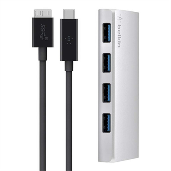 Belkin F4U088tt USB 3.0 (3.1 Gen 1) Type-C 5000Мбит/с Cеребряный