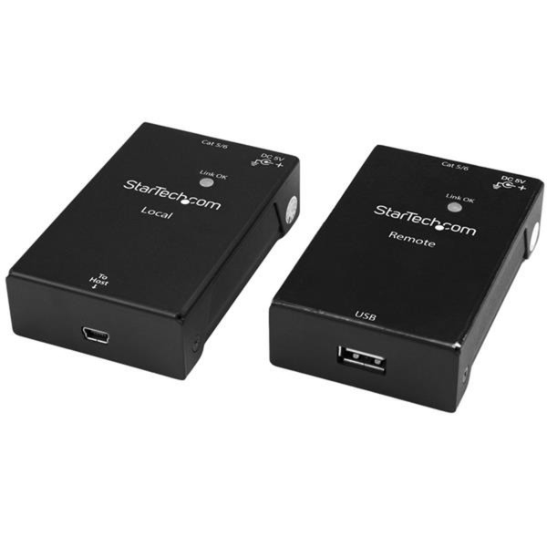 StarTech.com USB2001EXTV Console transmitter & receiver 480Мбит/с Черный удлинитель консолей