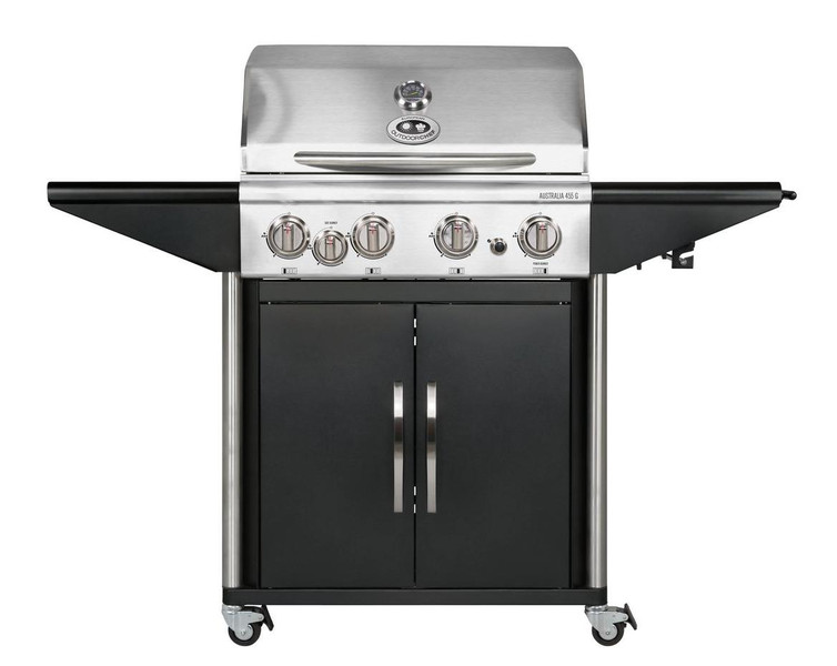 OUTDOORCHEF AUSTRALIA 455 G Barbecue Cooking station Propane/butane 22800W Black,Stainless steel