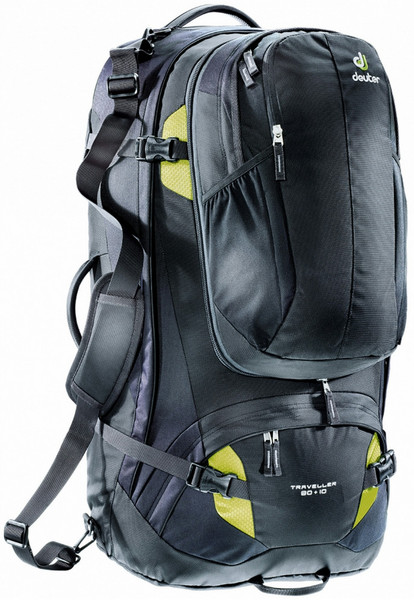 Deuter Traveller 80 + 10 Unisex 80L Nylon,Polyester Black,Green travel backpack
