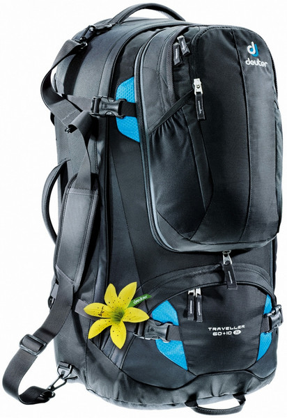 Deuter Traveller 60 + 10 SL Женский 60л Черный, Бирюзовый туристический рюкзак